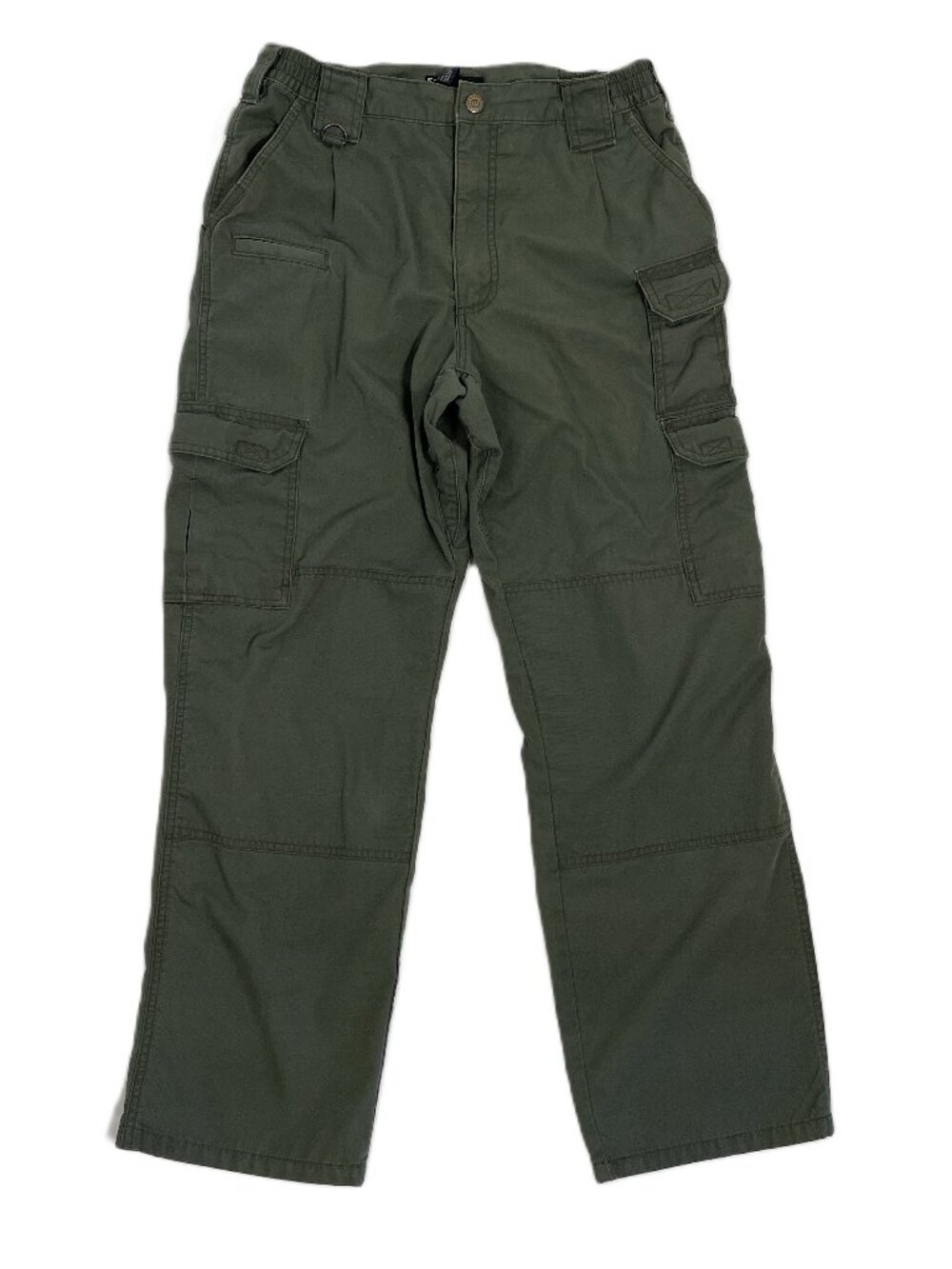 5.11 Tactical Ripstop Cargo Pants Sz 32x30 Green Stretch Waist Gusseted